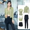 Traje de ropa de yoga nuevo de primavera y verano 2023 para mujer, ropa deportiva para correr y fitness, ropa profesional de secado rápido para correr por la mañana, conjunto de cinco piezas