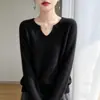 Camiseta interior sin costuras de lana 100% pura para mujer, para otoño e invierno, con cuello alto, estilosa, versátil, suéter de punto suave y acogedor