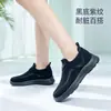 Zapatos deportivos para mujer de punto volador transfronterizos al por mayor con amortiguación de aire y suela ligera 2026 primavera/otoño sin cordones estilo perezoso versátiles en stock