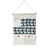 Estilo Nórdico Hogar Bolsa de Almacenamiento de Tela Almacenamiento de Pared Trasera para Puerta Bolsa Colgante para Acabado de Artículos Diversos con Control Remoto 0625