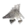 Conectores de Herrajes para Muebles Placa Recta de Acero Inoxidable Engrosado Soporte en Forma de L Placa de Fijación Escuadra de Esquina de Acero Inoxidable