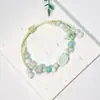 Pulsera de Cerámica Jingdezhen Nueva Pulsera de Cerámica China Joyería Estudiante Estilo Tíbet Cuerda Trenzada a Mano Puesto Regalo para Estudiante