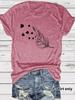 Amazon Comercio Electrónico Transfronterizo Exportación Camiseta Estampado Floral Manga Corta Suelta Moda Camiseta