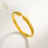 Pulseira de Garra de Gato da Sorte Estilo Douyin Livro Vermelho Pequeno Ouro Sand Areia Gato da Sorte Fofo com Garra Pulseira Aberta para Mulheres