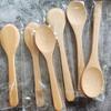 Cuchara de Madera Comercial Cuchara Pequeña Cuchara para Mezclar Mango Largo Cuchara de Bambú Cuchara para Miel Cuchara de Madera Engrosada Estilo Japonés Cuchara para Café Cuchara Pequeña de Madera
