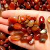Adornos de Grava de Ágata Roja Natural, Piedra para Acuario, Piedra para Bonsái, Piedra Decorativa para Paisajismo de Jardín, Precio por 100 Gramos