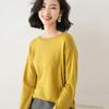 Atacado Transfronteiriço Outono e Inverno Novas Malhas Gola Redonda Suéter Pulôver Feminino Estilo Coreano Solto Emagrecedor Camisa Base