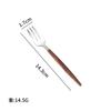 Vajilla portuguesa de acero inoxidable con mango de clip de imitación de madera de estilo occidental, cuchillo para carne de acero inoxidable, tenedor y cuchara, caja de regalo, juego de cinco piezas
