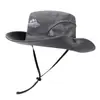 Sombrero de Sol de Verano para Hombre, Secado Rápido, para Exteriores, Montañismo, Deportes, Protección Solar, Malla Transpirable, Visera Solar, Sombrero de Sol Plegable, Sombrero de Pescador