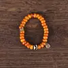 Pulsera de Diente de Ajo Estilo Tíbet Manualidades DIY Accesorios de Material para Pulsera de Hueso de Camello Pulsera de Cuentas Dzi Venta al por Mayor