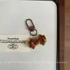 Llavero Colgante de Pan Alcalino Simulado Juguete de Comida de Resina Croissant Bagel Pan Francés Adorno Accesorio de Regalo