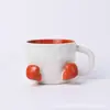 *Nuevo 0738* 9.8*7.8cm 380ml *Taza de Cerámica Creativa* Taza de Café Estilo Europeo* Taza de Cerámica*