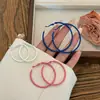 Conjunto de Seis Pares de Argolas Redondas para Mulheres, Luxo Acessível, High-End, Argolas Lisas Exageradas, Novos Brincos Grandes Populares de 2025