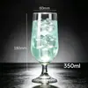 Venta al por mayor de taza de bebida fría transparente de vidrio blanco alto, taza de té de fruta de postre, taza de agua de vidrio incoloro creativa, taza de jugo