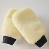 Guantes de felpa para encerar y pulir, doble cara, gruesos, grandes, para lavar el coche, guantes de microfibra para limpiar el coche, limpieza del hogar