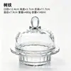 Copo Nidinho de Pássaro de Vidro com Tampa Transparente Tigela para Lanches de Frutas Sobremesa Tigela Criativa para Água com Açúcar Tigela de Tremella Conjunto Requintado Xícara de Sopa