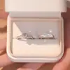 Anillo de moissanita con brazo giratorio transfronterizo para mujer, diseño de nicho y lujoso, anillo de boda ajustable, perfecto como regalo para novia o esposa