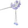 Nueva Horquilla de Flores Pintadas Chinoiserie, Horquilla de Borla de Alta Gama de Estilo Antiguo, Horquilla Diaria Simple Estilo Dinastía Han, Horquilla, Horquilla