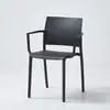 Silla Nórdica de Plástico con Respaldo Silla Gruesa para Mesa de Comedor Silla Simple para Escritorio Apilable para Hogar Apartamento Pequeño Silla de Comedor