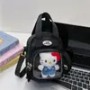 Bolso de Hombro de Gran Capacidad Ins Bolsa de Dolor Bidimensional Linda Transparente para Niña Estudiante Bolso Cruzado Estilo Preppy Bolso de Mano