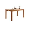 Mesa de comedor de madera maciza estilo nórdico, juego de mesa y sillas de comedor rectangulares modernas y minimalistas, adecuado para uso doméstico y apartamentos pequeños