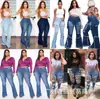 Amazon Europeo y Americano deseo moda ajuste ceñido elástico jeans leggings para mujer fábrica de jeans suministro primario talla súper grande