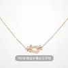 Colar Masculino Fred Perry de Alta Qualidade com Fecho Náutico, Pulseira com Fecho de Ferradura Grande e Média para Mulheres, Luxo Leve em Ouro 18K com Toque Premium