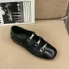 Zapatos Mary Jane Vintage de Metal con Hebilla para Mujer Otoño 2026, Nuevos Versátiles Cómodos Suela Suave Planos Bajos de una Sola Pieza