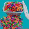 Blocos de Montar em Formato de Flor de Ameixeira - Brinquedo Educativo para Crianças - Conjunto de 6 a 12 Peças - Venda por Atacado