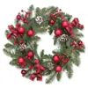 Decoración Navideña Transfronteriza Guirnalda para Árbol de Navidad Cuerno de Ratán Colgante de Puerta Colgante de Pared Hotel Centro Comercial Colgante Guirnalda Navideña