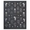 Belleza Completa Transfronterizo Nuevas Calcomanías para Uñas Metal Líquido Corazón Estrella Líneas Frescas Calcomanías para Uñas
