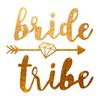Adesivos de tatuagem de festa equipe noiva casamento despedida de solteiro equipe de metal nupcial bronzeamento tatuagem adesivos