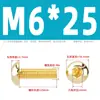 Tornillos de Cabeza Semiredonda Hexagonal de Latón Din7380 Tornillos de Cabeza Redonda tipo Copa Champiñón de Cobre M3M4M5M6M8M10