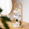 Prateleira de armazenamento de cosméticos estilo INS Rack de armazenamento de joias portátil Mesa de vestir de banheiro Rack de armazenamento de produtos para cuidados com a pele