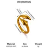 Anillo Abierto de Acero Inoxidable Chapado en Oro Geométrico Minimalista Transfronterizo para Mujer Estilo Vacaciones en el Océano Anillo de Concha y Estrella de Mar Venta al por Mayor
