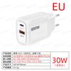 Cabezal de carga de 120W transfronterizo PPS protocolo completo cabezal de carga súper rápida U C cabezal de carga de doble puerto cabezal de carga rápida para teléfono móvil