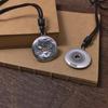 Colgante Ping An Buckle para Mujer Plata de Ley 999 Retro Pixiu Método Antiguo Collar de Plata para Hombre Regalo Día de San Valentín 520