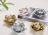 Decoración Artesanal Cerámica para el Hogar Flor de Rosa de Cerámica Portavelas de Loto
