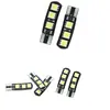 Luz de matrícula LED 5050 6SMD para coche, luz de ancho de hoja, 6 luces de ancho, 12V