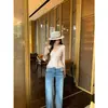 Toma real: Camiseta de manga larga con cuello en V fruncido de encaje, suave y sofisticada, para mujer, nuevo top exquisito de estilo francés, otoño 2026