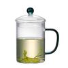 Fabricantes al por mayor de tazas de té verde de vidrio resistente al calor con tapa, taza Huiki, taza de agua de oficina de vidrio, taza de leche, juego de té de gran capacidad