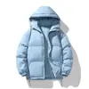 Comercio Exterior Chaqueta de Invierno para Hombre con Relleno Transfronteriza Pareja Casual con Capucha Ropa Exterior de Algodón Espeso Cálido