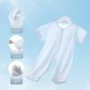 Macacão de Bebê Youkesi Verão Roupas com Ar Condicionado Manga Curta Fino Roupas para Recém-Nascidos Macacão Sem Entrepernas de Bebê Seda Gelada
