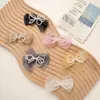 Acessórios de Cabelo DIY Artesanais de Rede com Laço de Pérola Sintética Fofo e Doce Broche Flor para Sapato de Cabelo