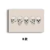 Pintura de Lienzo de Calavera Retro Oscura de Amazon Atmósfera Festiva Tema Personalizado Sala de Estar Dormitorio Pared de TV Pintura Decorativa