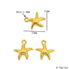 Acero Inoxidable Chapado Color Oro 18K Conserva el Color Árbol de la Vida Corazón Mariposa Elefante Cruz Colgante Pequeño Accesorios para Joyería DIY