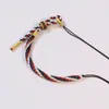 Pulsera de Media Cuenta y Media Cuerda Tejida a Mano, Nueva Tendencia Nacional Cuerda de Mano Semi-Terminada, Pulsera Original Pulsera de Cuentas DIY