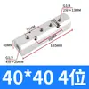 Bloco Distribuidor de Ar para Mangueira de Ar de Alumínio de Alto Fluxo com Tubos Múltiplos Passantes Porta de Drenagem Conector de Caminho de Ar Ramificado Distribuidor de Fonte de Ar AL
