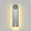 Luz redonda pequeña O inducción inteligente del cuerpo humano luz de noche 3 LED Amazon hogar inteligente pasillo armario armario luz LED