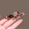 Nuevo Pasador de Pelo de Mariposa de Cristal de Alta Gama para Mujer, Pasador de Alta Gama para Media Coleta en la Parte Trasera de la Cabeza, Pasador Versátil, Lujo Accesible Pinza de Resorte Pinza Superior